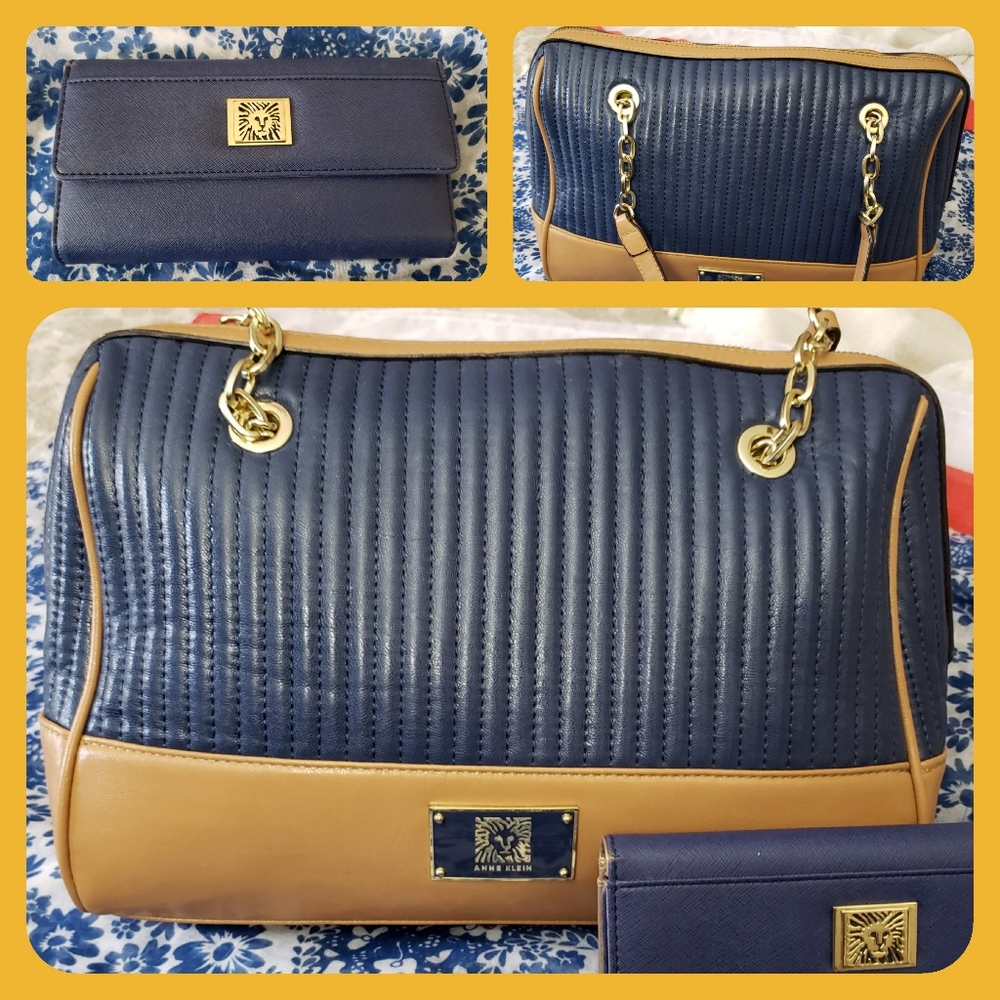 Anne Klein Bag and Wallet Set.